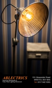 Vintage floor standing tripod light