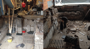 Work in progress at the start of the refurb!